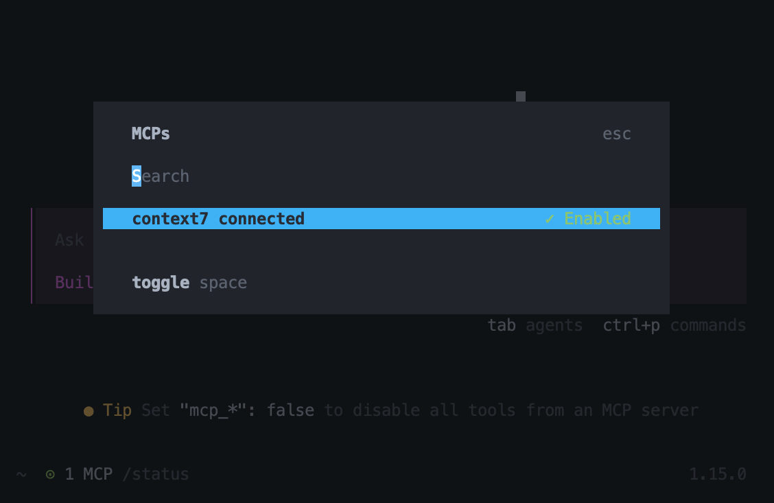 Opencode MCP List